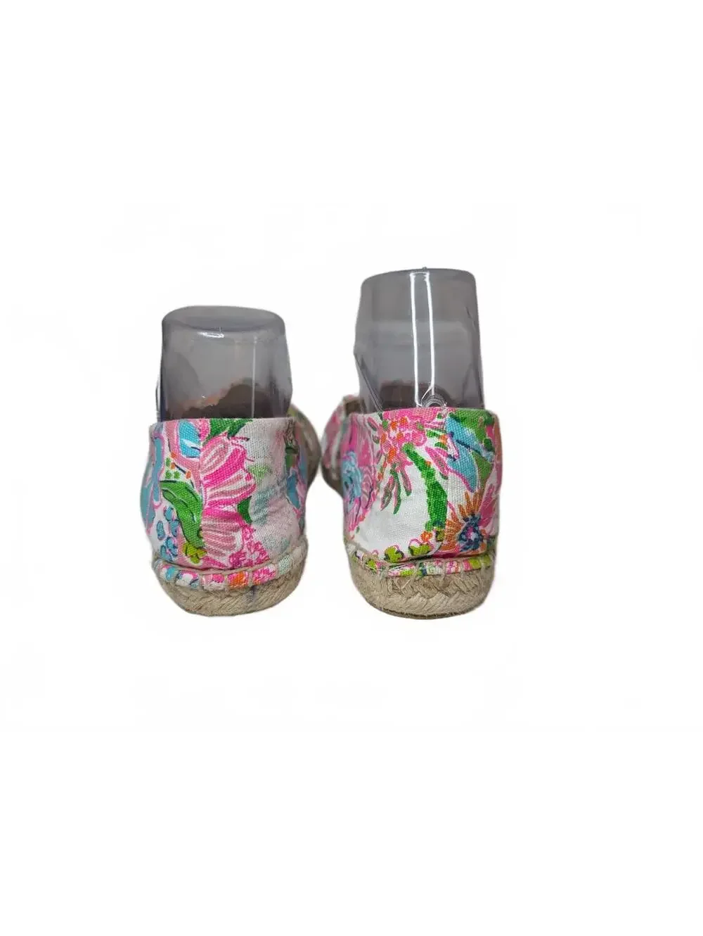 Lilly Pulitzer+Target Floral Print Espadrille w/ Metallic Gold Toes Size 9.5